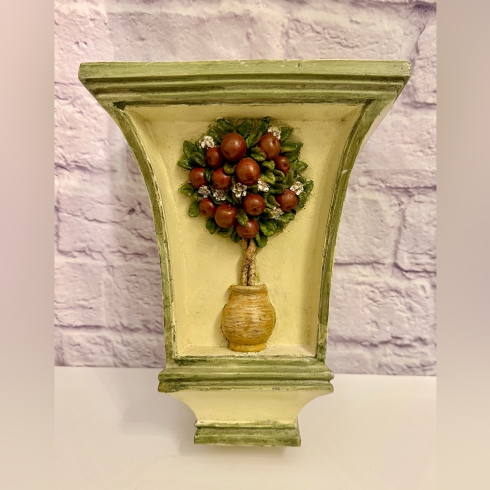 Vintage Apple Tree Wall Shelf Bracket Rustic Farmhouse Cottagecore Decor
